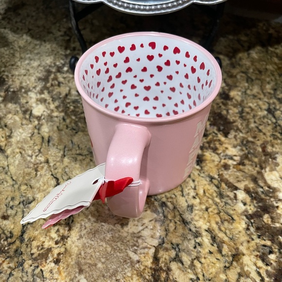 Sunday Morning ceramics More Amore Por Favor hearts interior coffee mug - NEW! - Picture 3 of 6